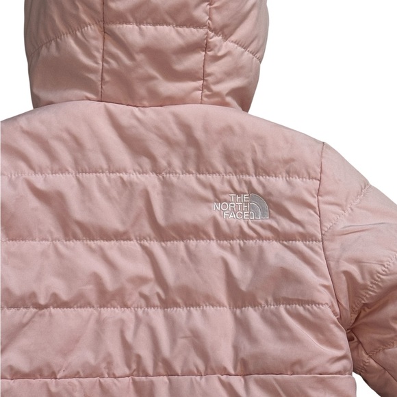 The North Face Toddler Girl Reversible Shasta Full-Zip Hooded Jacket in Pink 2T - Picture 6 of 12
